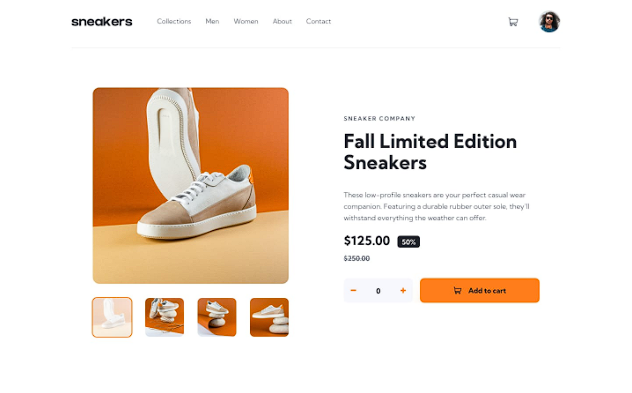 Ecommerce product page