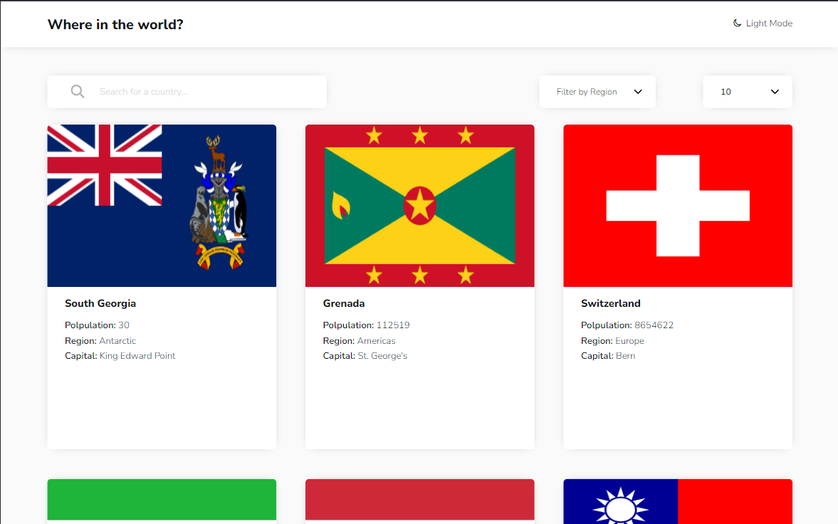 Rest Countries API with React